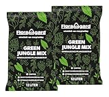 Floragard Green Jungle Mix 24 L (2×12 L) – mineralisches Pflanzsubstrat für Monstera, Philodendron – sorgt für optimale Drainage & gesundes Wurzelwachstum – ideal für anspruchsvolle Zimmerpflanzen