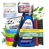 SONAX XTREME AutoInnenReiniger (1L) – Innenraumreiniger Set inkl. Bürste, Pinsel & Mikrofasertücher - Auto Innenreiniger mit Geruchsvernichter für hygienische Sauberkeit im Auto & Haushalt | 7-teilig