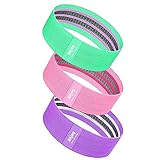 3 Stück / Set Hüftband Yoga Widerstandsband Breite Booty Übung Beine Band für Kreis Kniebeugen Training Anti-Rutsch Rolling Hip Circle Band Hip Resistance Belt Yoga Elastic Band