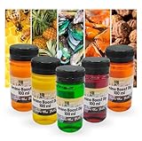 Zite Fishing Amino Booster Dip Set 5x100ml - Intensiv & Schnelleinziehend - Von Ananas bis Vanille/Honig - Für Boilies, Mais, Pellets & Mehr