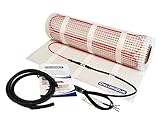 CALORIQUE Elektrische Heizkabelmatte – 9,0 m² – Sparsame Elektrische Fußbodenheizung 150 W/m² – TWIN-Technologie - Erneuerbare Energie-Quellen [Energieeffizienzklasse A +++]