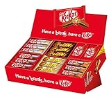 NESTLÉ KITKAT & LION Süßigkeiten-Mix, Schokoriegel-Box mit 6 verschiedenen Sorten, insgesamt 68 Riegel, 1er Pack (1x2.8 kg)