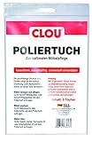 Clou Poliertuch Möbel Poliertuch: Poliertücher zur Möbelpflege, Fusselfrei und reißfest - fusselarm, universell einsetzbar - 5er Packung