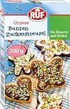 RUF Bunte Zuckerstreusel in Regenbogenfarben, bunte Streusel zum Verzieren von Kuchen, Torten, Keksen und Eis, glutenfrei, 200 g