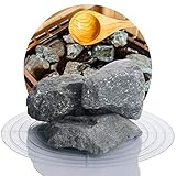 Deutsche Diabas Saunasteine 25 kg 5-8 cm, 5-11 cm oder 8-12 cm, hochwertige Aufgusssteine für den Saunaofen, vorgewaschen 80-120 mm