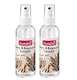 Profissimo Lavendel Duftspray Set 2x 100 ml - Aromatisches Spray - Lavendel Kissenspray - mit ätherischem Öl - Raum- und Kissenspray mit Lavendelduft