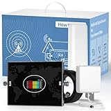 Mobilfunk Verstärker für Haus und Büro, 5G 4G LTE 3G GSM Handy Empfangsverstärker Signalverstärker Band 1/3/7/8/20 Mobilfunk Repeater für Alle Deutschen Netzbetreiber Vodafone O2 Telekom T-Mobile