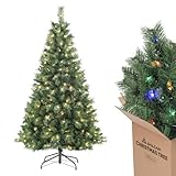SALCAR Künstlicher Weihnachtsbaum 180 cm mit Beleuchtung,...