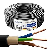 M&G Techno 25m NYY-J 3x1,5 mm² Erdkabel Elektro Strom Kabel...