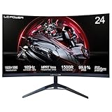 LC-POWER 24 Zoll FHD Gaming Monitor 165Hz 1920x1080, 1500R, FreeSync, HDR Ready, DP&HDMI,1ms, LC-M24-FHD-165-C-V2