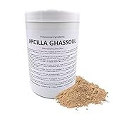 Snadi - Ghassoul Ton | 1 kg | Marokkanisches Lavastein-Pulver | Für Haut- und Haarpflege | Peeling und Weichmachend | Verjüngt, Beruhigt und Weicht die Haut auf
