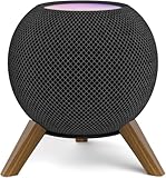 notiela Holz-Tisch-Lautsprecherständer für HomePod Mini – dekorativer Ständer aus Holz mit Dreibein-Design, platzsparender Halter für HomePod Mini Lautsprecher, 1 Stück.