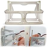 3-in-1 Babywiege, babybett, beistellbett baby boxspringbett, Atmungsaktives Und Sichtbares Netzfenster, Weicher, Waschbarer Innenbezug Und Robuste Aluminiumlegierung, Für 5–35 Cm Matratze ( Color : Cr