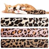 OSDUE Katzenminze Katzenspielzeug, 3 PCS Katzen Spielzeug Set, Katzenkissen mit Katzenminze Katzen Baldrian Kissen Plüsch Schmusekissen, Weiches Flauschiges Haustier beruhigendes Spielzeug
