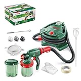 Bosch Farbsprühsystem PFS 5000 E (1200 W, 2x Farbbehälter 1000 ml, Düsen für Wandfarben, Lackfarben, Lasuren, im Karton) - Amazon Edition