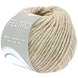 LANA GROSSA Feltro | Filzgarn für Kreativhandwerk, vielseitig, hochwertige Wolle zum Nass- und Trockenfilzen | Handstrickgarn aus 100% Schurwolle | 50g Wolle zum Stricken & Häkeln | 50m FB 24