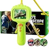 Endoskopkamera für Kinder, Ashfly 1080P Kinder Kamera, STEM Spielzeug für Outdoor Garten Camping Natur Entdecken, Geburtstagsgeschenk für 4 5 6 7 8 9 10 Jahre Jungen und Mädchen (Grün)