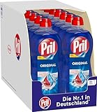 PRIL Original (14 x 675 ml), Handgeschirrspülmittel mit höchster Fettlösekraft, für sauberes Geschirr auch in kaltem Wasser