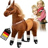 Miweba Pony Amadeus | Reitpferd auf Rollen - Pferd für...