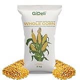 GiDeli Mais 5 kg gelb - Ganze Maiskörner in Futterqualität - Futter für Hühner, Enten, Pferde & Tauben