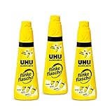 3 x UHU Alleskleber flinke flasche, 3 x 90g