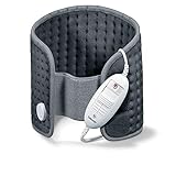 Beurer HK 49 Cosy Heizkissen, zur Anwendung an Bauch und Rücken, mit Gummiband und Klettverschluss, Abschaltautomatik, maschinenwaschbar, Grau