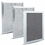 3-teiliges Mikrowellenfilter-Set, kompatibel mit GE JVM6175EK5ES JVM6172SK5SS Ersatz-Aktivkohlefilter für die Küche