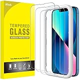 JETech Schutzfolie für iPhone 16e 2025, iPhone 13/13 Pro 6,1 Zoll, Gehärtetes Glas mit Einfaches Installationswerkzeug, Hat Keinen Einfluss auf die Hülle, Panzer HD Klar, 3 Stück