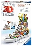 Ravensburger 3D Puzzle 11218 Sneaker Emoji - Praktischer Stiftehalter - 108 Teile - Schreibtisch-Organizer für Kinder ab 8 Jahren