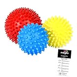 Meglio Faszienball Massagebälle 3er Set, Noppenball set...