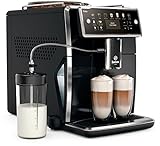 Saeco SM7580/00 Xelsis Kaffeevollautomat, 12 Kaffeespezialitäten (LED-Display mit Direktwahltasten, 6 Benutzerprofile), Schwarz