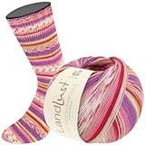 LANA GROSSA Landlust die Sockenwolle | Garn aus Merinowolle in verschiedenen Farben | Handstrickgarn aus 80% Schurwolle (Merino) & 20% Polyamid | 100g Wolle zum Stricken & Häkeln | 420m Garn FB315