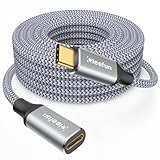 CLEEFUN USB C Verlängerung 3M, USB 3.2 Typ C Verlängerungskabel Unterstützt 5Gbps Sync 100W Lade für iPhone 15/15 Plus/15 Pro, MacBook Air/Pro, Pad, Galaxy S23/S22/S21, Pixel 7/6, USB-C Hub
