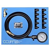 CCLIFE Öldruckmessgerät KFZ Öldruckmanometer Öldruck Prüfgerät Tester Prüfer 0-10bar