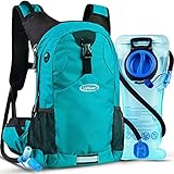 Lunidry Trinkrucksack Fahrradrucksack mit Trinkblase 2L Wasserdicht Sportrucksack, 20L Hydration Rucksack Herren Damen Outdoor Laufrucksack Tagesrucksack Wanderrucksack für Camping Ski MTB Fahrrad