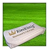 Kieskönig 25 kg Rasensand 0,1-0,4 mm Gartensand Quarzsand Grassand Rasenpflege Wurzelaktivator Bodenverbesserung