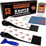 GENMAG® Klett Kennzeichenhalter Rahmenlos [Extra-Stark & Legal] Kennzeichenhalter Klett | Wetterfeste Nummernschildhalter | Kennzeichen Klett | Rahmenlose Kennzeichenhalter Österreich & Deutschland