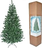 Shatchi 6ft Weihnachtsbaum GRÜN 550 Alaskan Pines Künstlicher Weihnachtsbaum mit Metallständer 180 cm