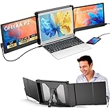 OFIYAA P2 12'' Tragbarer Monitor , Full HD 1080P IPS Triple Dual Extender Bildschirm,Portable Bildschirmerweiterung Kompatibel mit 13''-16'' Laptop/PC/Mac/Windows Chrome