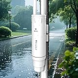 WONLINK Outdoor WLAN Access Point, 1200 Mbit/s Dual-Band Outdoor WLAN Repeater mit 2 Antennen, 1 Ethernet Port, PoE, MU-MIMO, WPS, Signal-LED, Unterstützt AP/Repeater/Router Modus, IP66 Wasserdicht