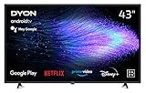 DYON Smart 43 AD-2 108cm (43 Zoll) Android TV (FHD, HD Triple Tuner, Prime Video, Netflix, Google Play Store für DAZN, Disney+ UVM., Google Assistant, BT-Fernbedienung) [Mod. 2022]