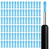 90Stück Silikon-Ohrreiniger-Kopf für Ohrenschmalz Entferner Ohrlöffel Zubehör für Ear Wax Removal Hrenschmalzentferner-Ersatzspitze Austauschbare Spitzen für Ohrreiniger Glatt Weich EarCleaner Zubehör