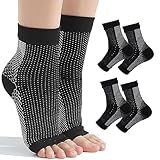 Kompressionsstrümpfe Damen, kompressionsstrümpfe für Damen und Herren, Fußkompressions-Knöchelstütze, Kompressionssocken Damen, Tieberg - Orthopädische Kompressionssocken, Neuropathische Nano-Socken