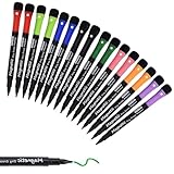 Willingood Whiteboard Marker, 16 Stück Magnetisch Whiteboard Stifte mit Schwamm, Geruchsarmer Trocken Abwischbar Folienstift mit Radiergummi für Zuhause Schule Büro, 8 Farben Rundspitze 1-2mm