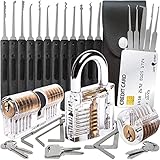 30-teiliges Lockpicking Set mit 3 Transparenten...