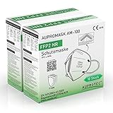 AUPROTEC 20 x FFP2 Aupromask AM-100 EU CE 0370 EN149:2001+A1:2009 Mundschutzmaske 5 Schichten Dermatest Vliesstoff 01/2021 *Sehr gut* einzeln verpackt