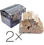 Kaminholz KaminHexen 2 x 12,5 kg Double Feature Buche, Stammholz aus Deutschland PEFC