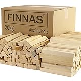 FINNAS 20kg Anfeuerholz Anzündholz Anmachholz Brennholz...