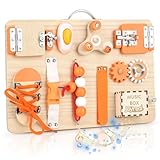 Joyreal Motorikbrett Activity Board Montessori Spielzeug Busy Board Montessori Brett Motorikspielzeug Sensorik Spielzeug