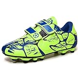 Sainilei Kinder Fußballschuhe Jungen FG/AG Outdoor Fussballschuhe Mädchen TF Football Professionelle Trainingsschuhe Grün EU27